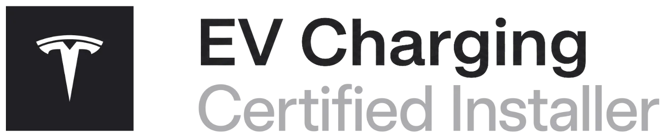 Tesla EV Charging Certified Installer badge held by Good Faith Energy in Texas