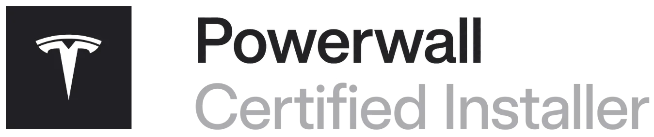 Tesla Powerwall Certified Installer badge held by Good Faith Energy in Texas